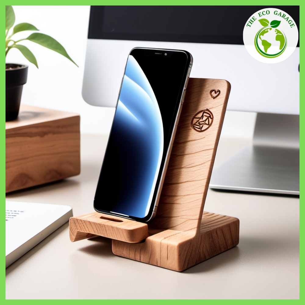 wooden phone stands
